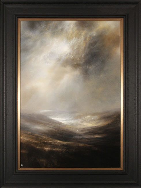 Clare Haley, Original oil painting on panel, North Yorkshire in Umber Tones