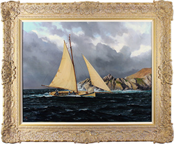 Andrew Stranack Walton, Original oil painting on canvas, Sailing the Sea Large image. Click to enlarge