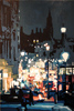 Annie Ralli, Original acrylic painting on canvas, Whitehall from Trafalgar Square