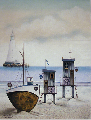 Gary Walton, Watercolour, The Seaside