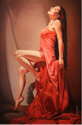 John Luce Lockett, Original oil painting on canvas, Wow