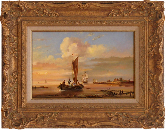 Paul Zander, Original oil painting on canvas, Marine Scene. Click to enlarge