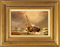 Paul Zander, Original oil painting on panel, Marine Scene Large image. Click to enlarge