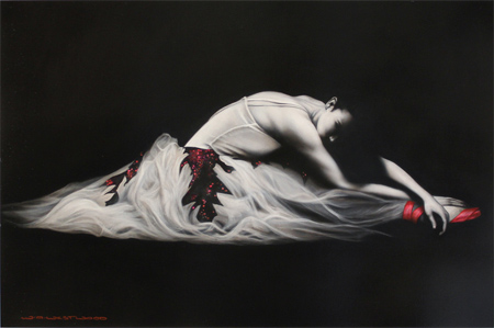 Wayne Westwood, Original oil painting on panel, Ballerina