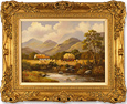 Wendy Reeves, Original oil painting on canvas, Country Scene
