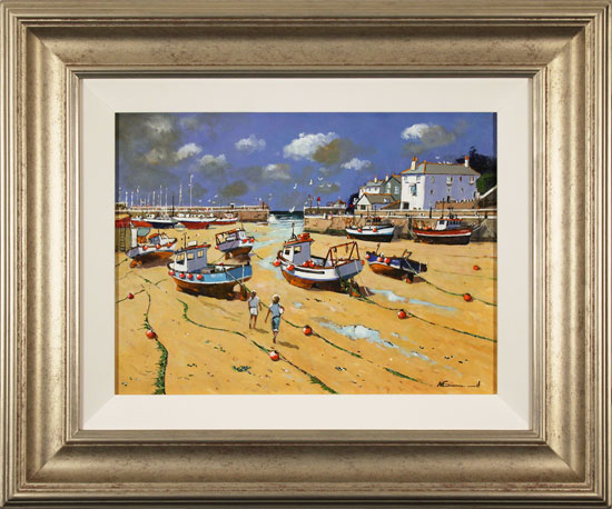 Alan Smith, Original oil painting on panel, Sun, Sea and Salt Air, click to enlarge