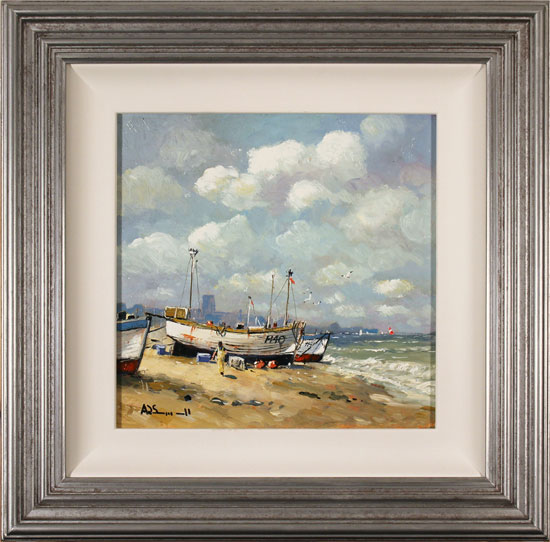 Alan Smith, Original oil painting on panel, Coastal Breeze 