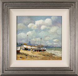 Alan Smith, Original oil painting on panel, Coastal Breeze