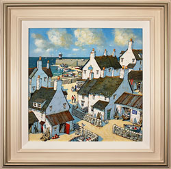 Alan Smith, Original oil painting on panel, Sights of the Harbour Large image. Click to enlarge