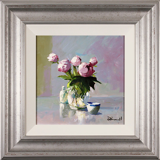 Alan Smith, Original oil painting on panel, Peonies, click to enlarge