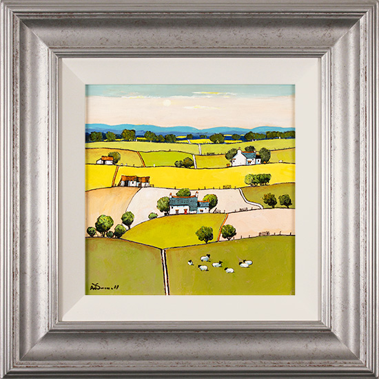 Alan Smith, Original oil painting on panel, Summer Patchwork, click to enlarge