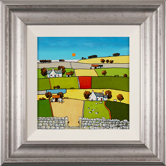Alan Smith, Original oil painting on panel, Sun and Stone, Yorkshire