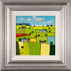 Alan Smith, Original oil painting on panel, Yorkshire's Green