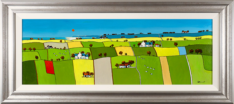 Alan Smith, Original oil painting on panel, Over Hill and Dale, click to enlarge