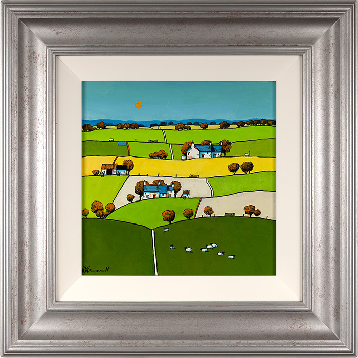 Alan Smith, Original oil painting on panel, Autumn Hills, Yorkshire, click to enlarge