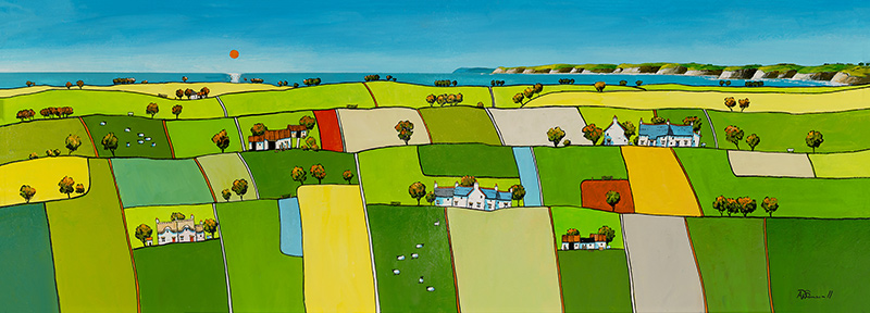 Alan Smith, Original oil painting on panel, A Perfect Day, Yorkshire