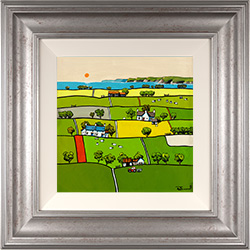 Alan Smith, Original oil painting on panel, The Simple Life