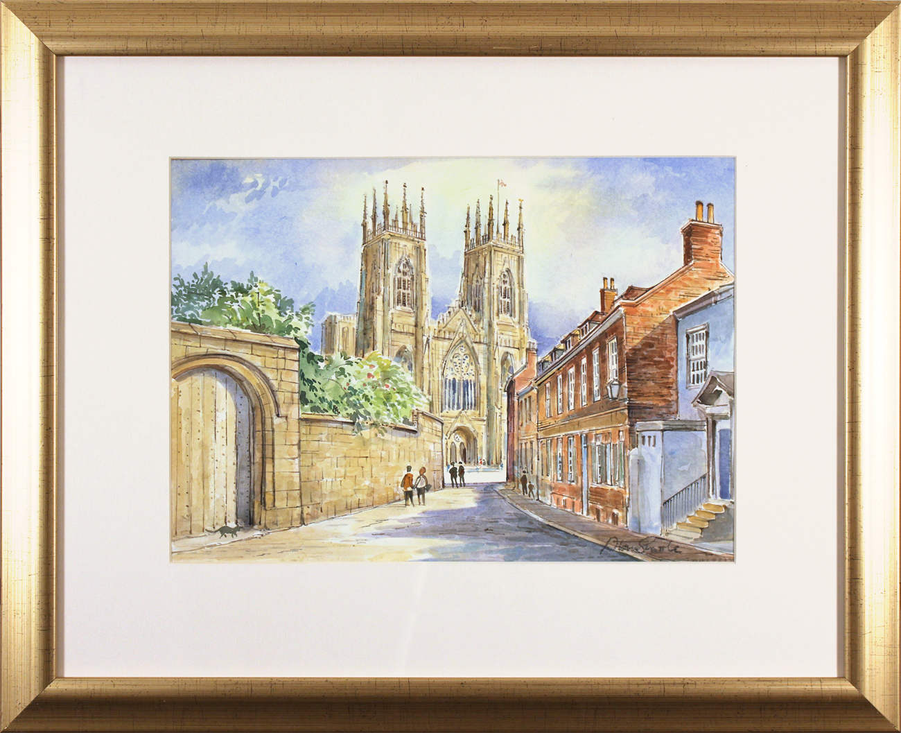 Alan Stuttle, Watercolour, York Minster, click to enlarge