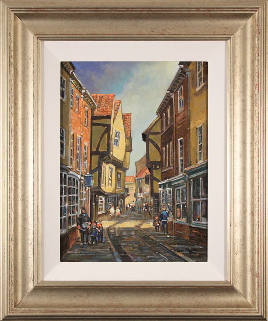 Alan Stuttle, Original oil painting on canvas, The Shambles, York