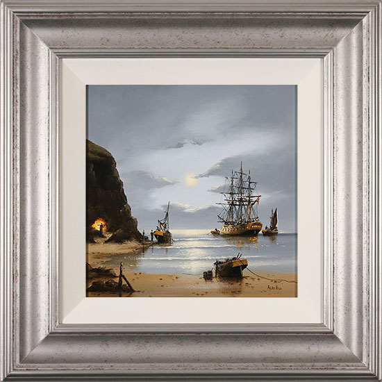Alex Hill, Original oil painting on panel, Smuggler's Shores 