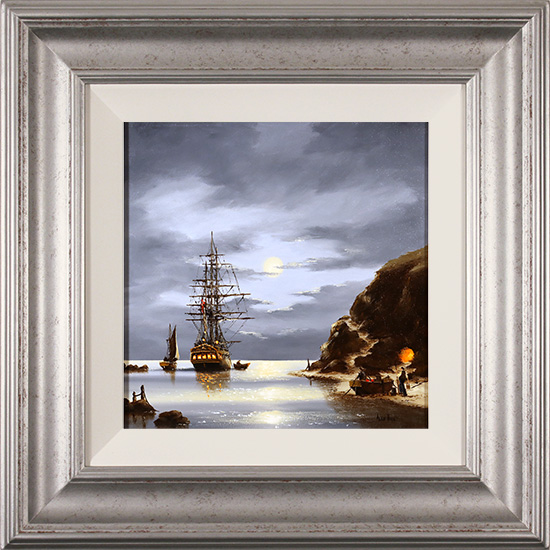 Alex Hill, Original oil painting on panel, Silver Tides, click to enlarge