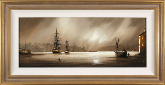 Alex Hill, Original oil painting on canvas, Evening Fog, click to enlarge