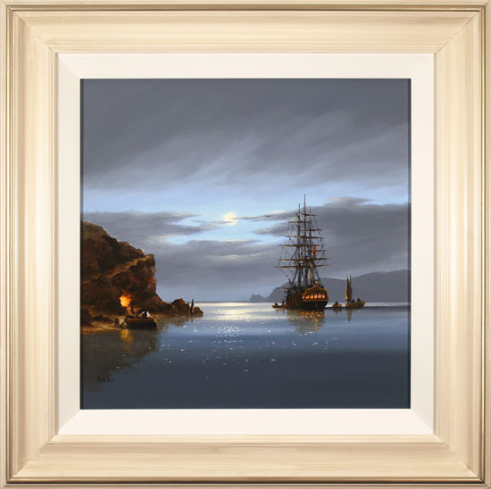Alex Hill, Original oil painting on canvas, Moonlight Run, click to enlarge
