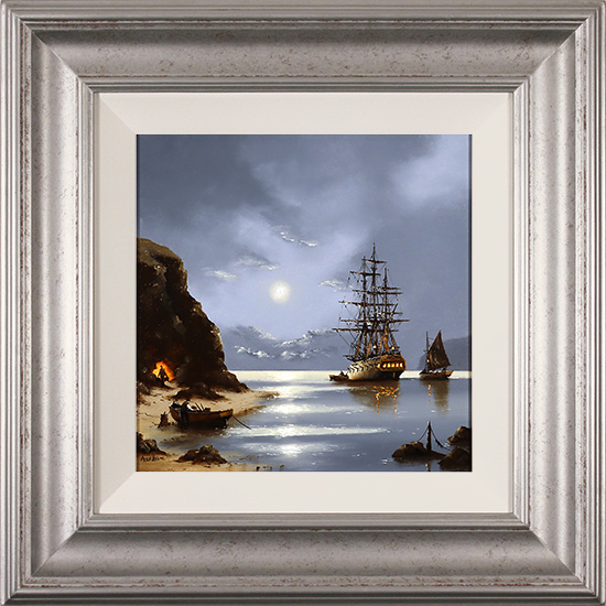 Alex Hill, Original oil painting on panel, Smuggler's Cove