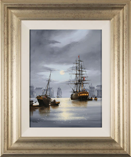 Alex Hill, Original oil painting on panel, Rising Tides, click to enlarge