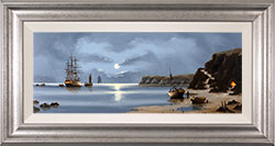 Alex Hill, Original oil painting on panel, Smuggler's Cove