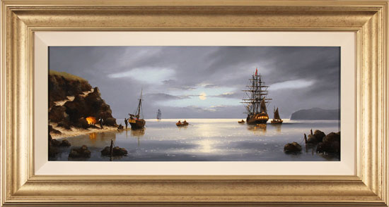 Alex Hill, Original oil painting on canvas, Smuggler's Cove 