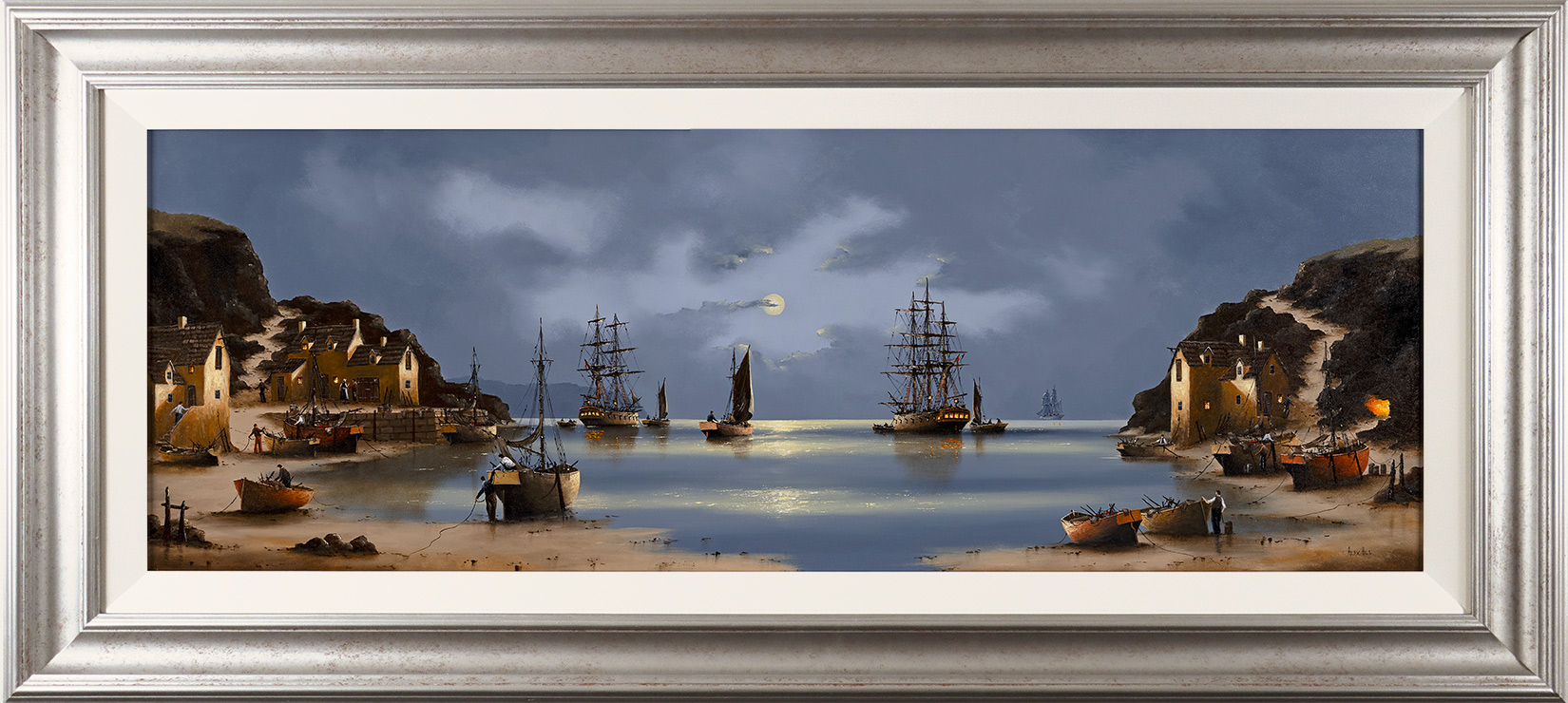 Alex Hill, Original oil painting on panel, A Seafarer's Rest, click to enlarge