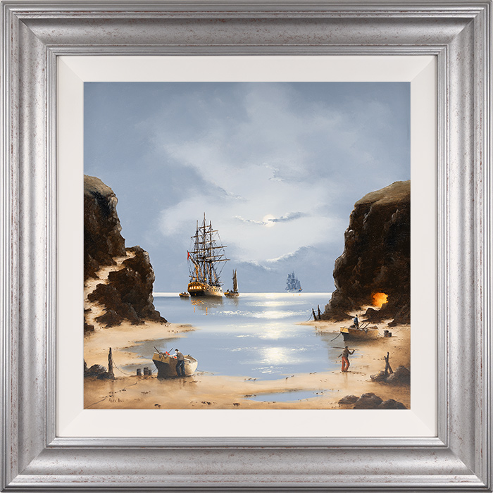 Alex Hill, Original oil painting on panel, Heading Out, click to enlarge