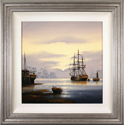 Alex Hill, Original oil painting on canvas, Sunrise Harbour Large image. Click to enlarge