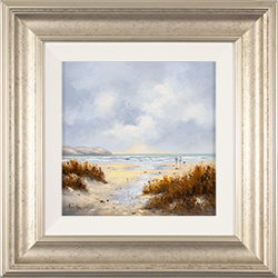 Alex Hill, Original oil painting on panel, Beachcombers