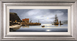 Alex Hill, Original oil painting on panel, The Smuggler's Rest  Large image. Click to enlarge