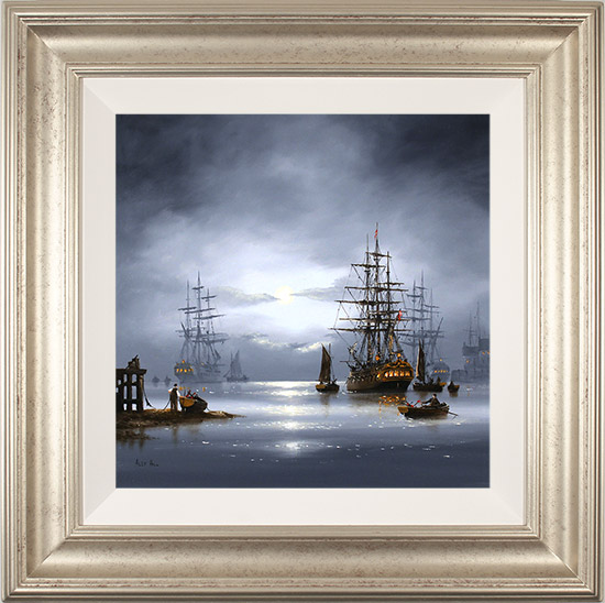 Alex Hill, Original oil painting on panel, As the Mist Draws in, click to enlarge