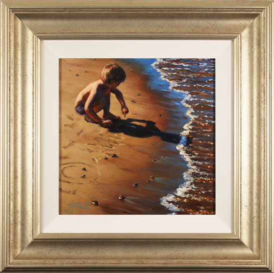 Amanda Jackson, Original oil painting on panel, Lines in the Sand