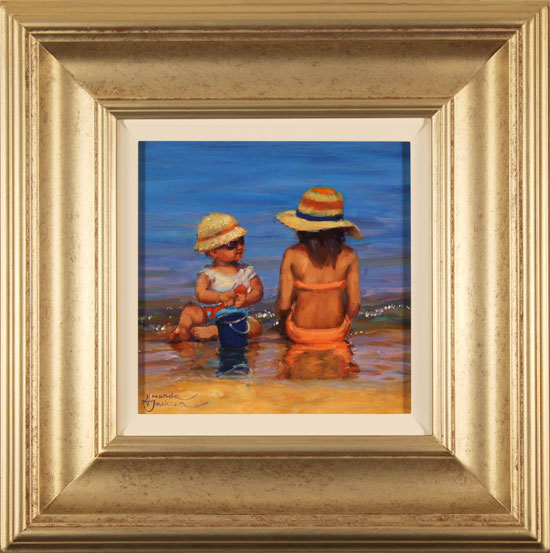 Amanda Jackson, Original oil painting on panel, Happy Holiday, click to enlarge
