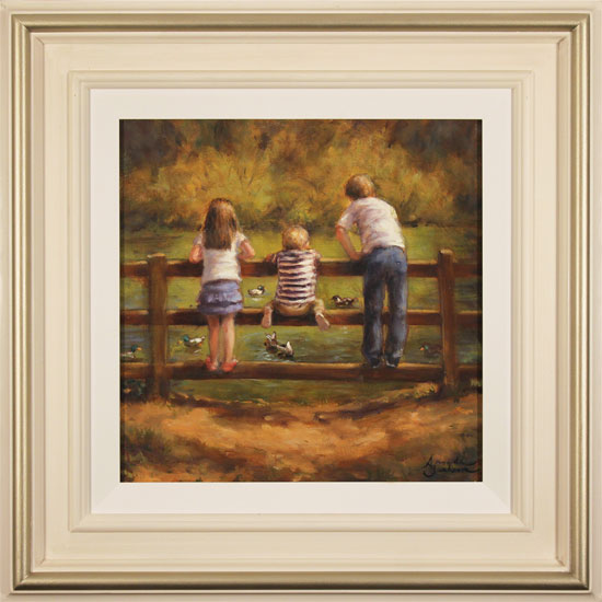 Amanda Jackson, Original oil painting on panel, Bottoms Up, click to enlarge