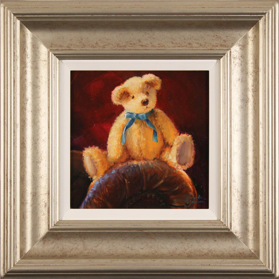 Amanda Jackson, Original oil painting on panel, Bear's Blue Ribbon 