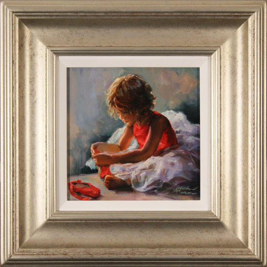 Amanda Jackson, Original oil painting on panel, Ruby Slippers, click to enlarge