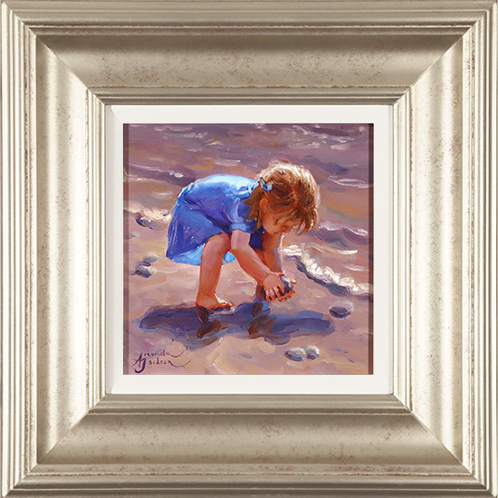 Amanda Jackson, Original oil painting on panel, The Biggest Pebble, click to enlarge