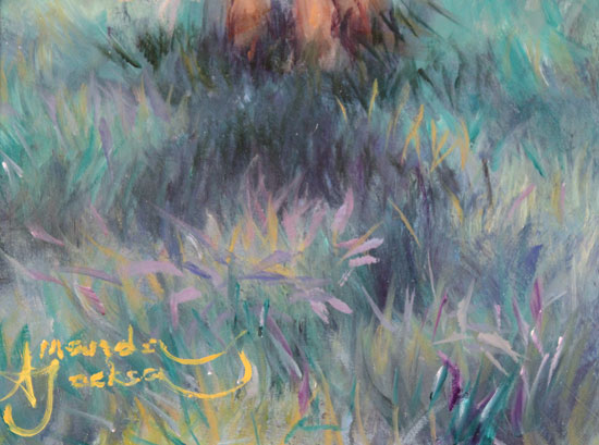 Amanda Jackson, Original oil painting on panel, My Little Pony Signature image. Click to enlarge