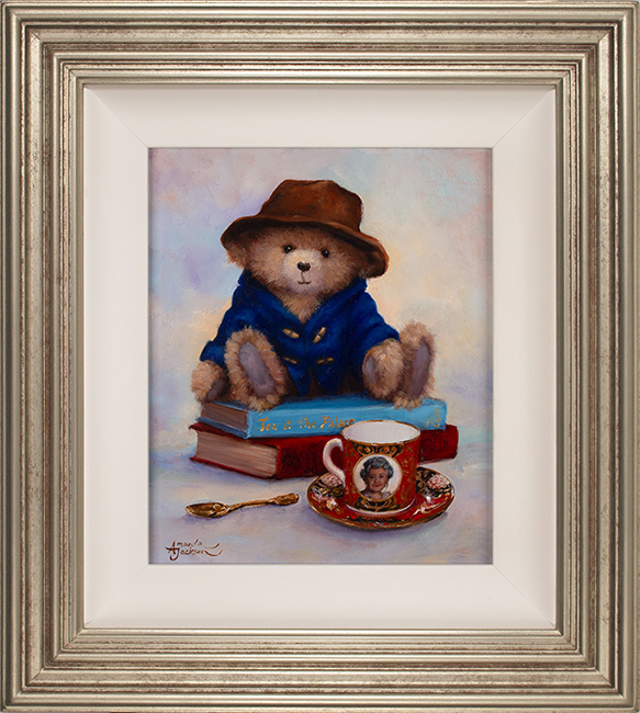 Amanda Jackson, Original oil painting on panel, Tea at the Palace
