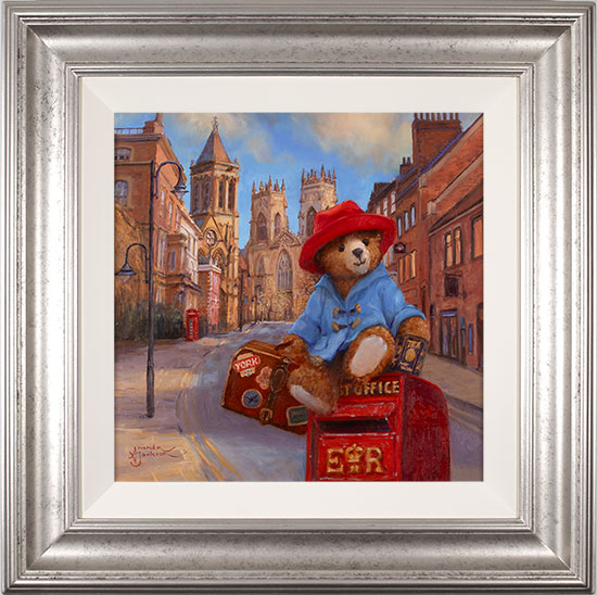 Amanda Jackson, Original oil painting on panel, Bear on Tour, York