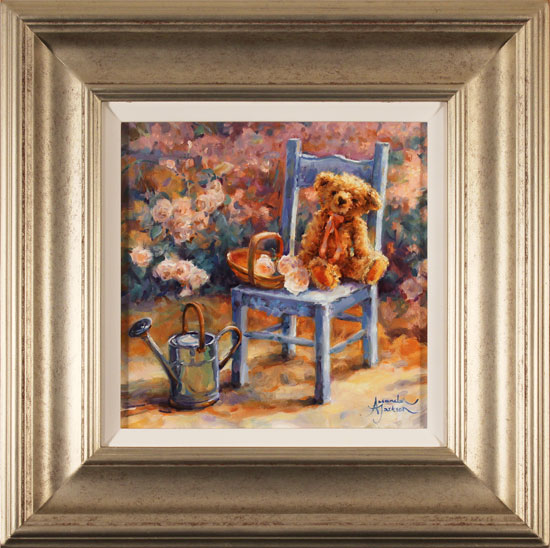 Amanda Jackson, Original oil painting on panel, Everything's Coming Up Roses