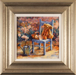 Amanda Jackson, Original oil painting on panel, Bear's Colourful Tales