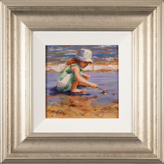 Amanda Jackson, Original oil painting on panel, Beach Play, click to enlarge