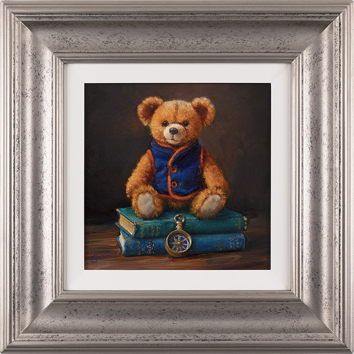 Amanda Jackson, Original oil painting on panel, The Bear Who Read the Waves, click to enlarge
